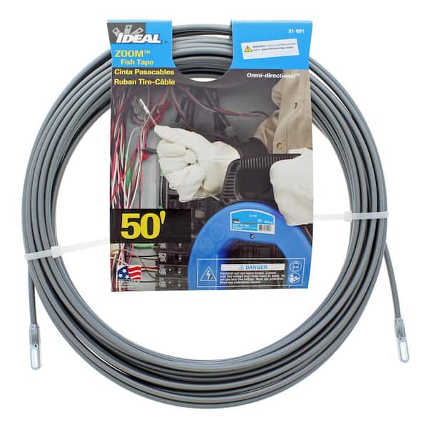 IDEAL 50 ft. x 3/16 in. Wide Zoom Fish Tape Replacement with Eyelet 31
