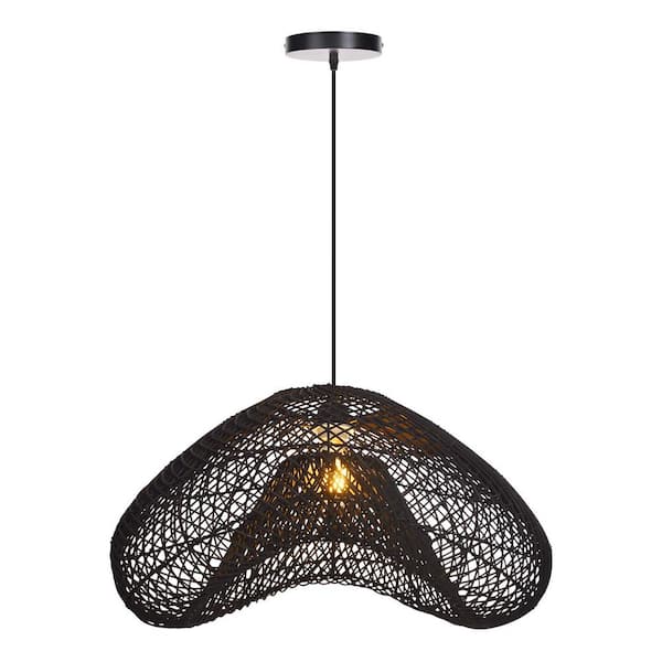 Arturesthome 1-Light Black Hand-Woven...