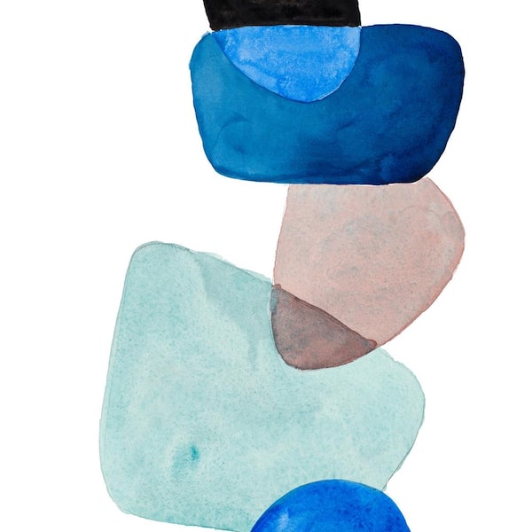 Clicart "Head Over Heels Abstract II" by Lanie Loreth Unframed Abstract Art Print 54 in. x 54 in.
