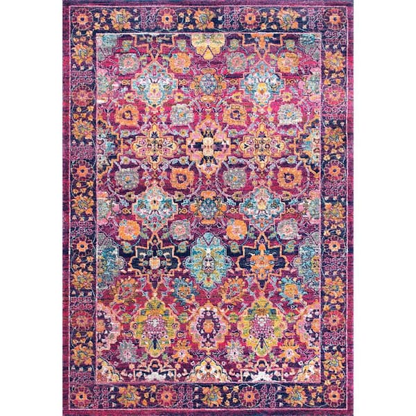 Leilani Persian Fuchsia 9 ft. x 12 ft. Area Rug