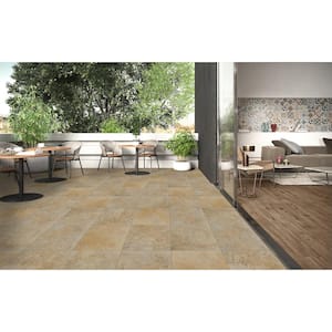 Riviera Gold 16 in. x 16 in. Tumbled Travertine Paver Tile (20 Pieces/35.6 sq. ft./Pallet)
