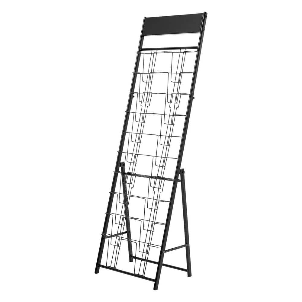 SKYSHALO Brochure Display Rack, 20 Pockets Magazine Literature