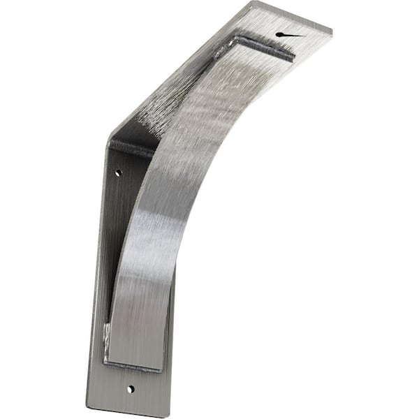 Ekena Millwork 3 in. x 10 in. x 10 in. Unfinished Morris Steel Bracket