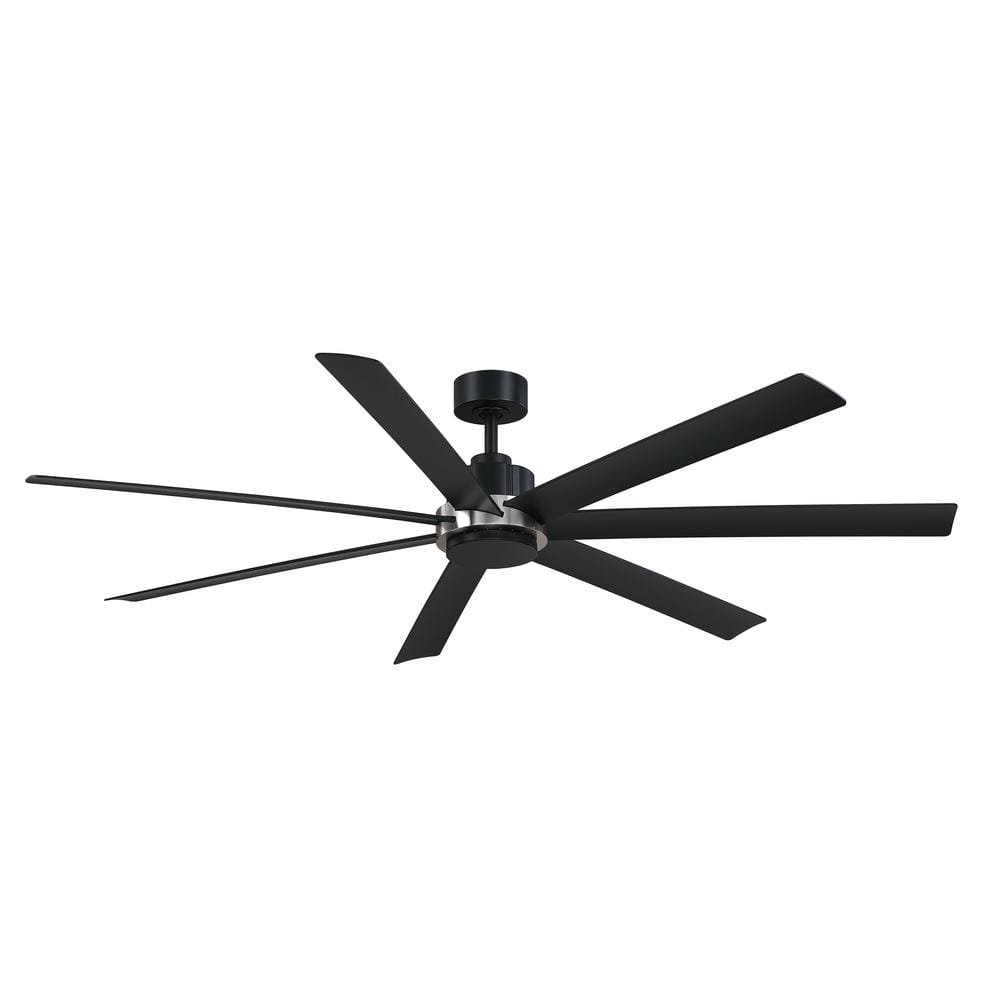 Pendry 72 in. Indoor/Outdoor Black with Brushed Nickel Accent Ceiling Fan price history on PriceWatchPro