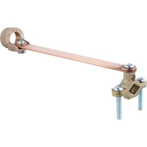 1/2 in. to 1 in. Bronze Ground Clamp with Strap and 3/4 in. Conduit Hub