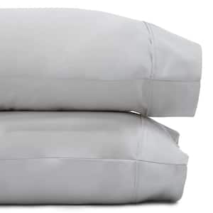 Mushroom Gray Egyptian Cotton King Pillowcases (Set of 2)