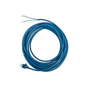 40 ft. Blue 3 Wire Power Cord for Windsor Upright Sensor Versamatic and others - 18/3 SJT RIV