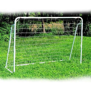 8 ft. x 5 ft. Soccer Goal Training Set with Net Buckles Ground Nail Football Sports