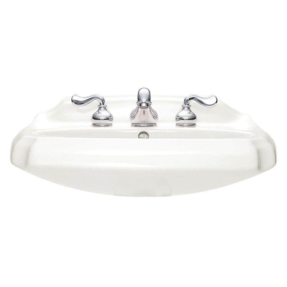 Antiquity Pedestal Sink Basin in White