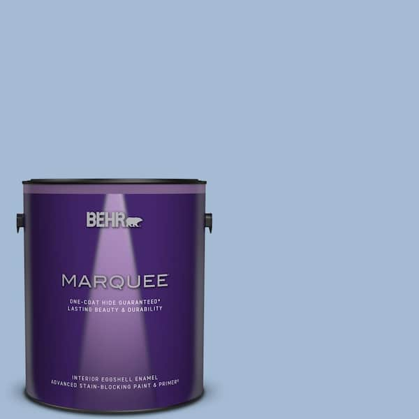 BEHR MARQUEE 1 gal. #M530-3 Perennial Blue One-Coat Hide Eggshell Enamel Interior Paint & Primer