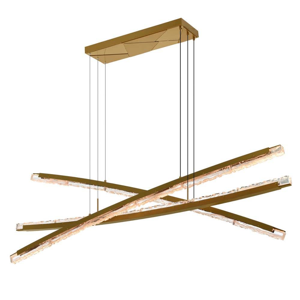 Saber 3-Light Integrated LED Brass Chandelier price history on PriceWatchPro