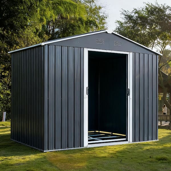 8 ft. x 6 ft. Metal Shed with Double Door (48 sq. ft.)