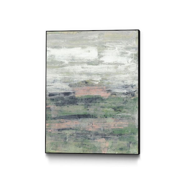 Unbranded 30 in. x 40 in. "Paynes Blush II" by Jennifer Goldberger Framed Wall Art