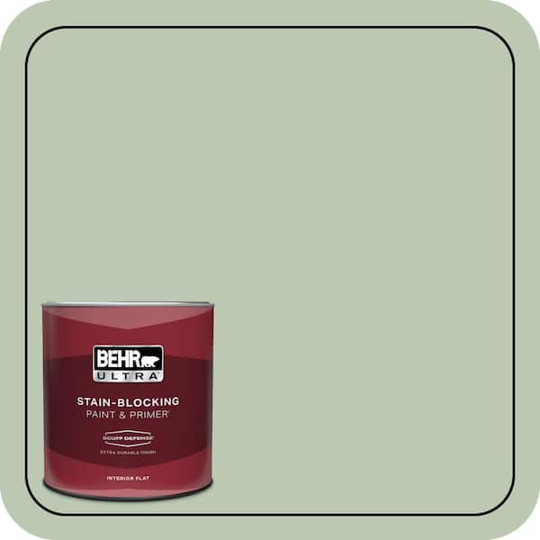 BEHR ULTRA 1 qt. #440E-3 Topiary Tint Extra Durable Flat Interior Paint & Primer
