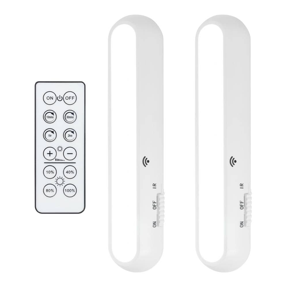 GE home electrical Wireless Remote Control LED Light Bars, Bright White  Light, Battery Operated, Under Cabinet Lighting, No Wiring Needed, Easy To