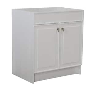 30 in. W x 21.5 in. D x 34.5 in. H Bath Vanity Cabinet without Top in White