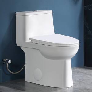 Swiss Madison Sublime II 2-piece 0.8/1.28 GPF Dual Flush Round Toilet in  Glossy White, Seat Included SM-2T257 - The Home Depot