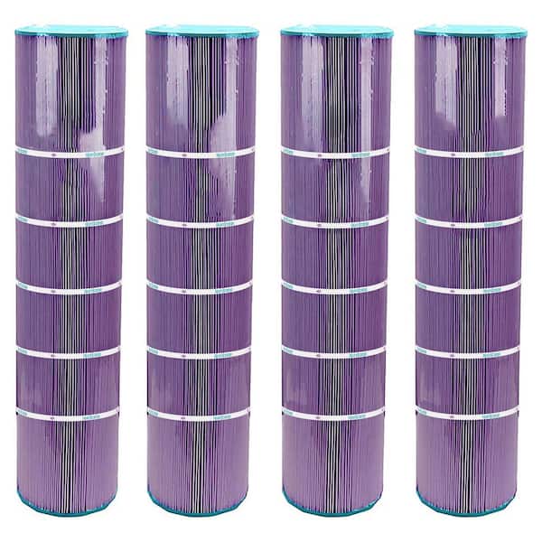Filters 4 Pack HF7472-04P Platinum Purple Spa Cartridge Replacement, 20 sq. ft. Filtration Area