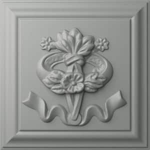 3-3/4 in. x 3/4 in. x 4-3/4 in. Versailles Ribbon Rosette