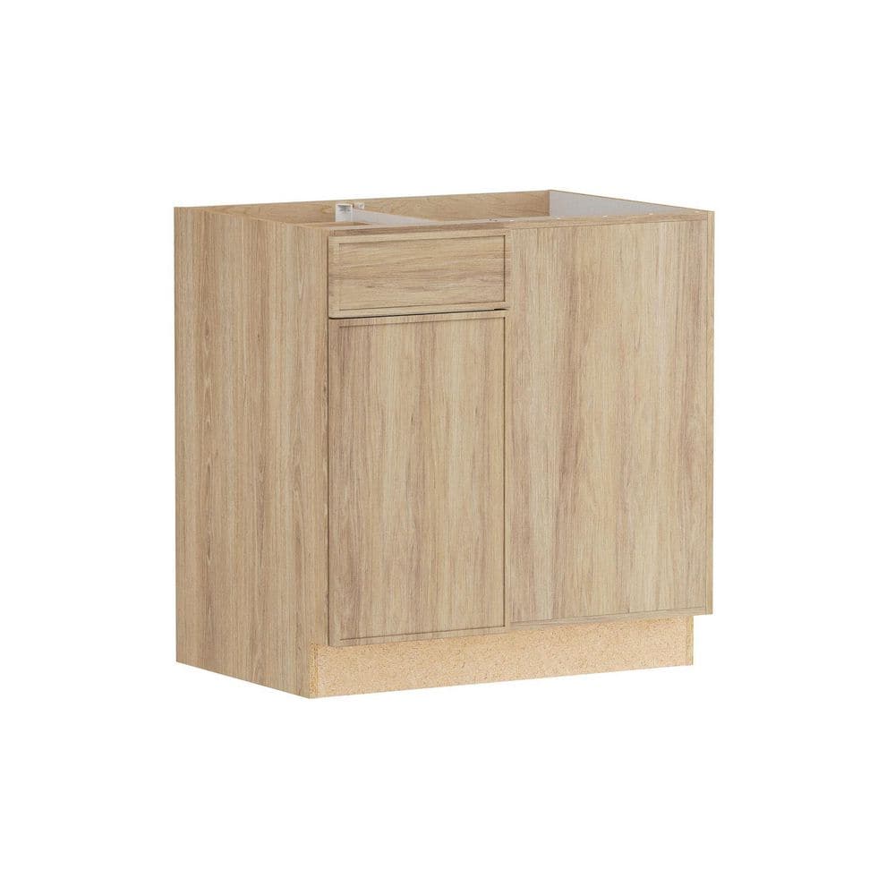 Designer Series Renly 33 in. Wx 24 in. D x 34.5 in. H Assembled Slim Shaker Right Blind Corner Base Cabinet in Sandstone price history on PriceWatchPro