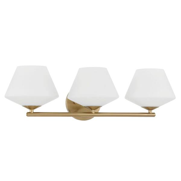 Hunter Celestial Valley 24.25 in. 3 Light Alturas Gold Vanity Light