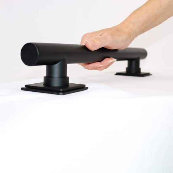 18" Matte Black Bathroom Grab Bar - Coronado Designer Style, ADA Compliant - View #13