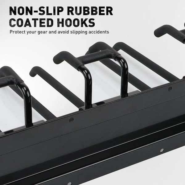 Vrbgify 18-Pairs 96 in. Alloy Steel Adjustable Wall Rack Garage
