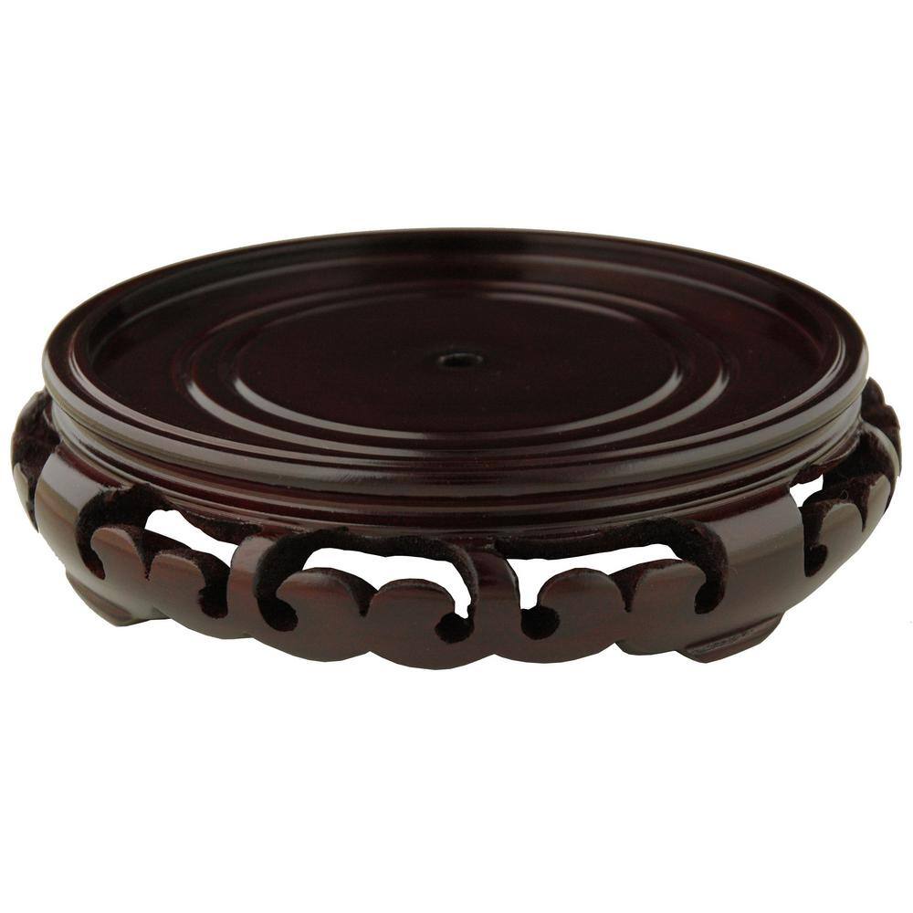 Details about   Chinese red suanzhi wood rosewood carved nice drum style stand display 8cm 