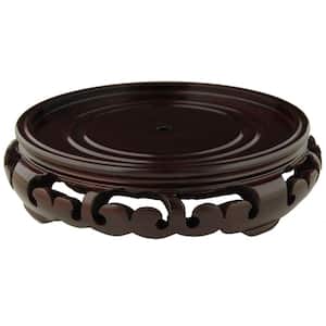 Rosewood 9.5 in. W Decorative Carved Stand