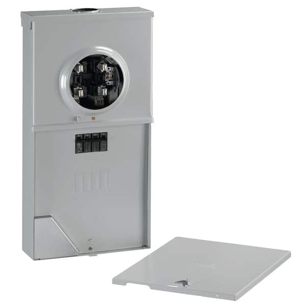 200 Amp 4-Space 4-Circuit Ringless Overhead/Underground Meter Socket Load Center (R281CB1P)