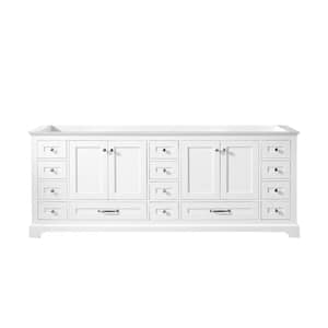 Dukes 84 in. W x 22 in. D White Double Bath Vanity without Top
