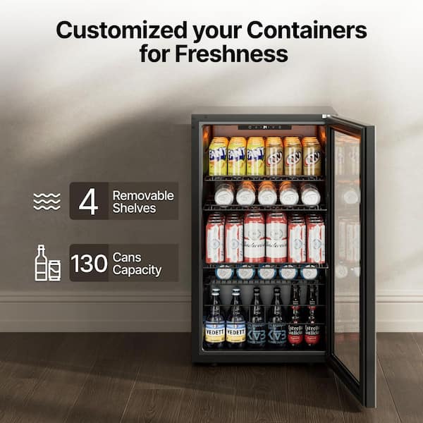 Ca'Lefort 18.8 in. Single Zone 142-Can Beverage Cooler