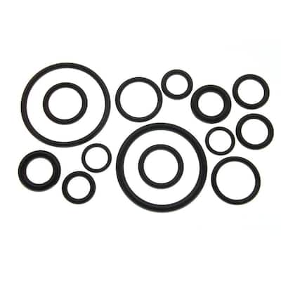 Gravo 10 pcs Black Rubber Oil Seal O-rings Seals washers 30 x 25 x 2.5mm 