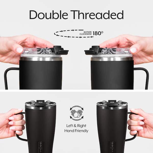 Adrinfly 22 oz. Brown Forest Camo Stainless Steel 100% Leak Proof Insulated Coffee Travel Mug Double Walled with Handle and Lid