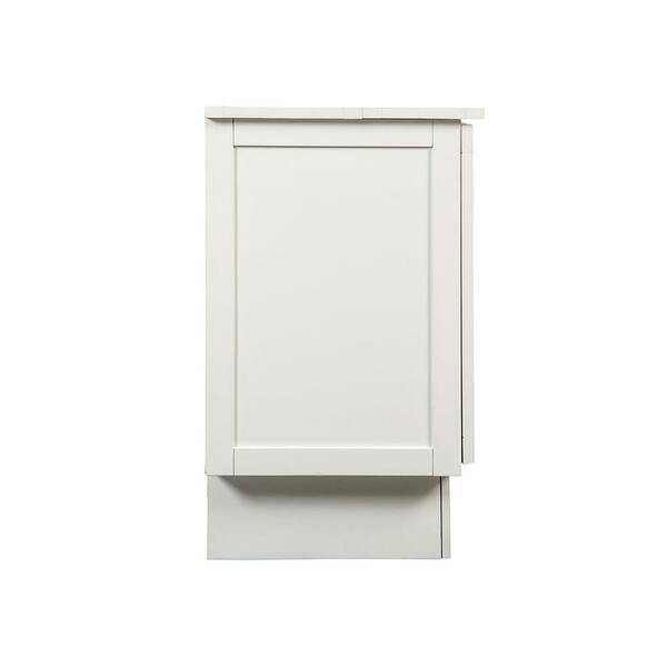 Creden Zzz Essex White Queen Size Cabinet Bed 513 10 The Home Depot