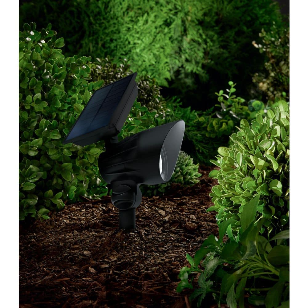 120 Lumen Black LED Weather Resistant Outdoor Landscape Solar Spotlight with Color Changing and Adjustable Head price history on PriceWatchPro