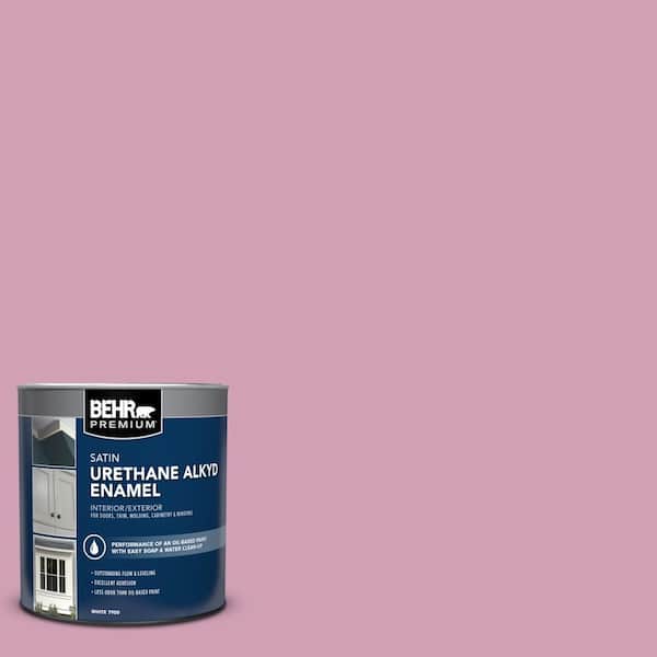 BEHR PREMIUM 1 qt. #M130-4 Raspberry Smoothie Satin Enamel Urethane Alkyd Interior/Exterior Paint