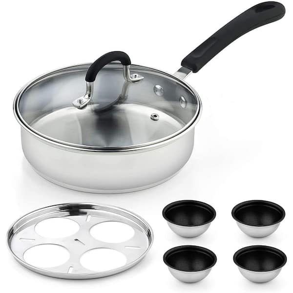 Cookpro Non Stick Stainless Steel 4 Egg Poacher