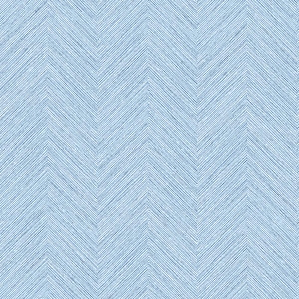 Chesapeake Caladesi Light Blue Faux Linen Paper Strippable Roll (Covers 56.4 sq. ft.)