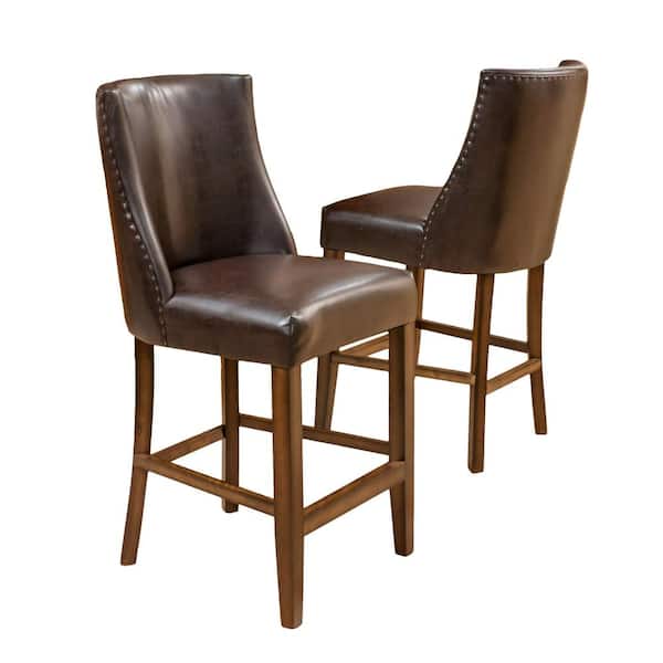 Noble House Harman 42 in. Brown Counterstool