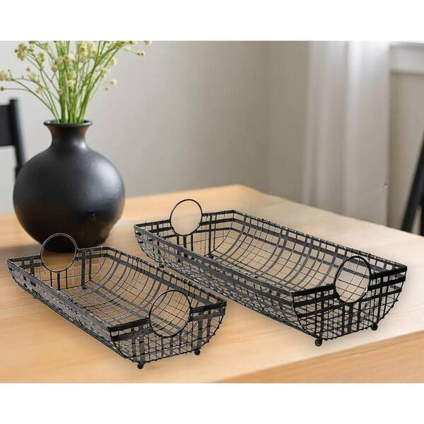 Grey Metal Glasss Top With Maze Like Pattern Tray Grey Metal Glasss Top With Maze Like Pattern Tray