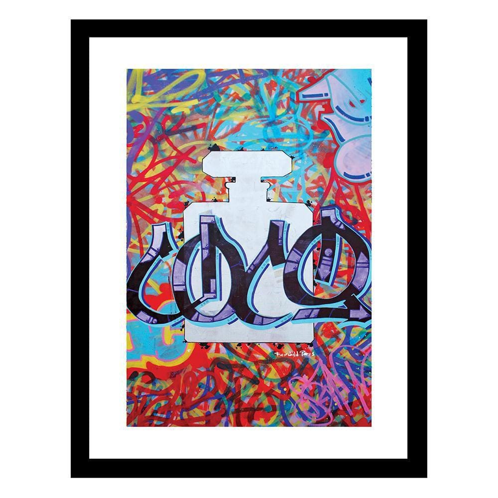 Fashion Designer Graffiti by Fairchild Paris 1 Piece Framed Graphic Print Abstract Poster Art Print 18 in. x 14 in. price history on PriceWatchPro
