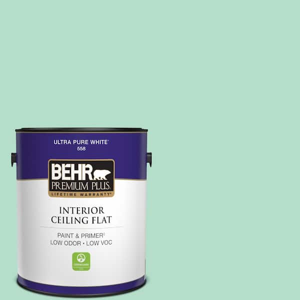 BEHR PREMIUM PLUS 1 gal. #MQ4-18 Free Spirit Ceiling Flat Interior Paint