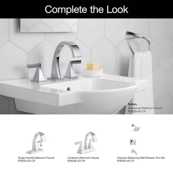 KOHLER Sundae 8 in. Widespread Double Handles Bathroom Faucet in Vibrant Brushed  Nickel K-R28797-4D-BN - The Home Depot