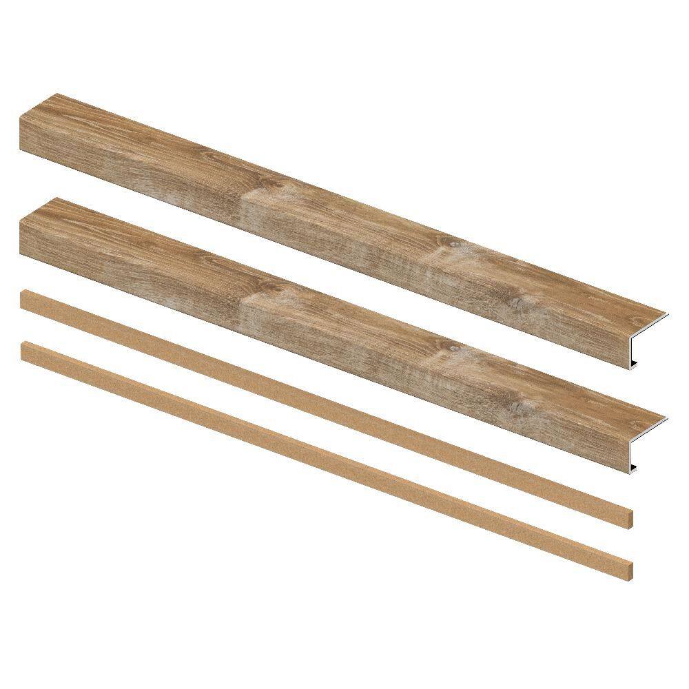 Woodacres Oak 7mm x 46in x 8in Exact Match Large Square Nose Open Stair Return/Landing Kit (2-Pack) price history on PriceWatchPro