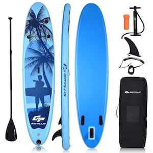 9.8 Ft. Inflatable Stand Up Paddle Board with Carry Bag Adjustable Paddle for Adult and Youth