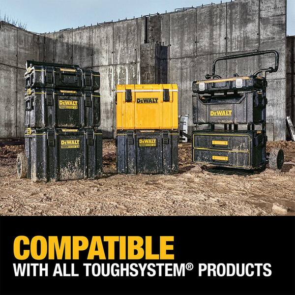 DEWALT - TOUGHSYSTEM 2.0 24 in. Mobile Tool Box, 22 in. Large Tool Box and 10-Compartment Deep Small Parts Organizer