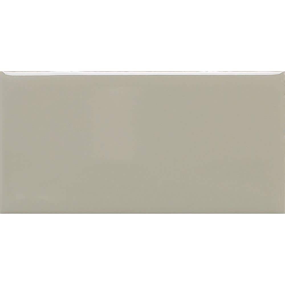Modern Dimensions Matte Architectural Gray 4-1/4 in. x 8-1/2 in. Ceramic Su