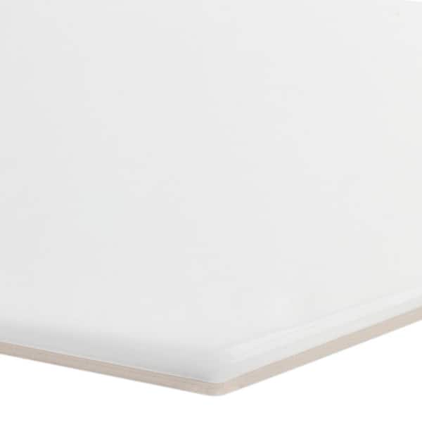 Ivy Hill Tile Birmingham Hexagon Bianco 4 in. x 8 in. Polished