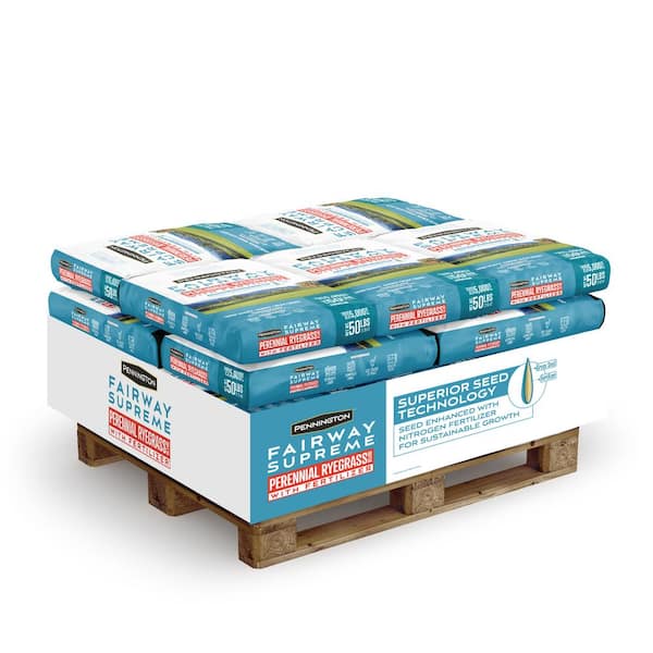 Fairway Supreme Perennial Ryegrass Blend 50 lbs. 4,000 sq. ft. Grass Seed and Lawn Fertilizer Pallet (24 Bags)